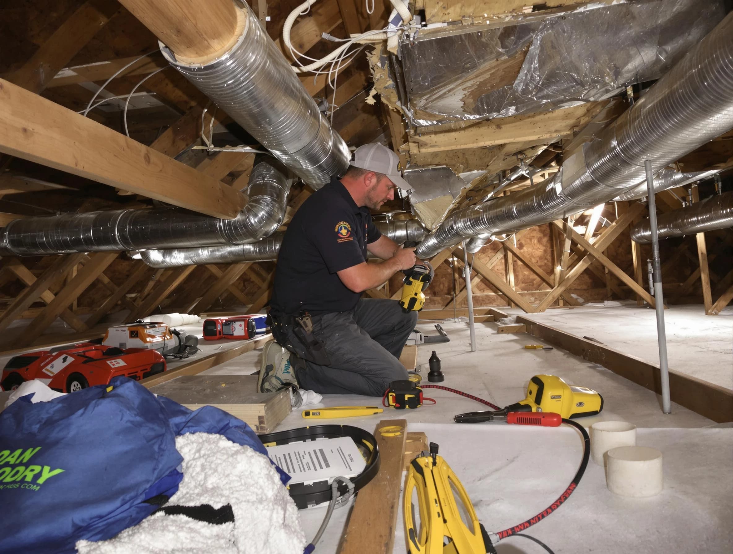 Professional air duct repair by Ambridge Air Duct Cleaning in Ambridge