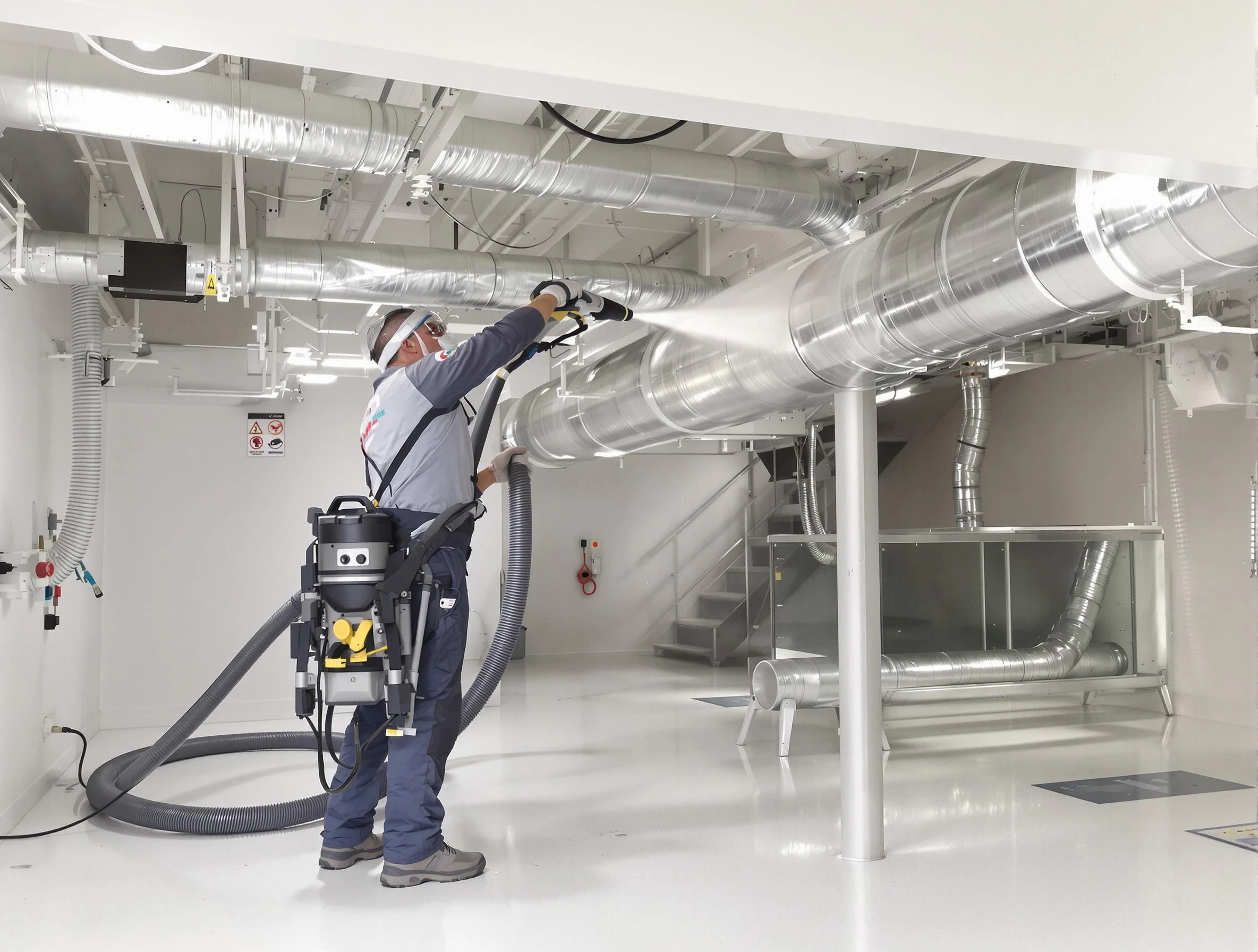 Professional central duct cleaning by Ambridge Air Duct Cleaning in Ambridge